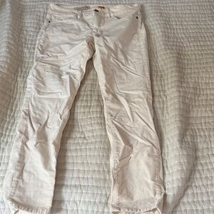 Pilcro and the Letterpress Cream Corduroy Pants